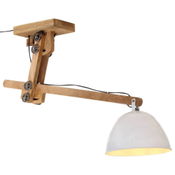 vidaXL sienas lampa 25 W, balta, 105x30x65-108 cm, E27