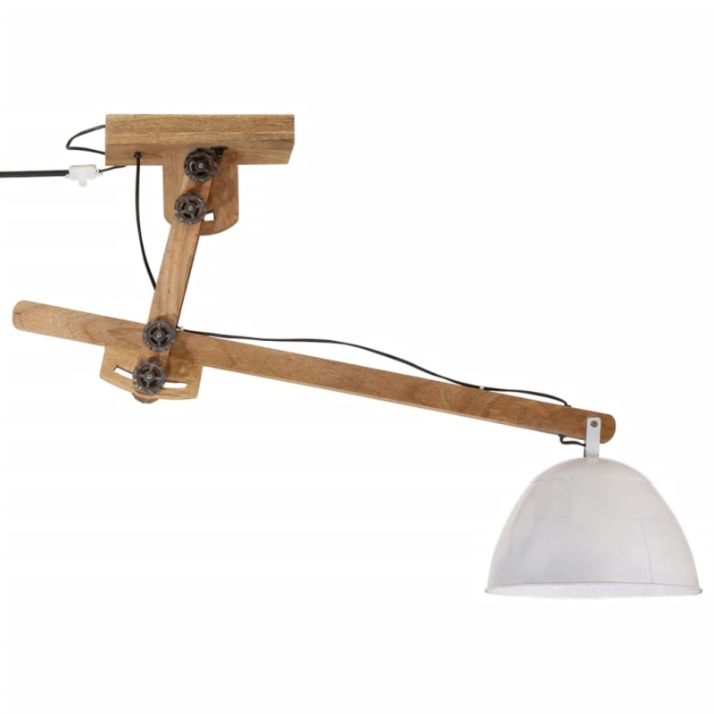 vidaXL sienas lampa 25 W, balta, 105x30x65-108 cm, E27