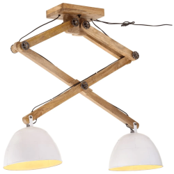 vidaXL sienas lampa 25 W, balta, 29x18x85 cm, E27
