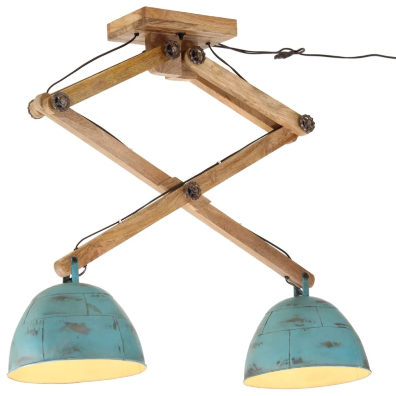 vidaXL sienas lampa, 25 W, bružāti zila, 29x18x85 cm, E27