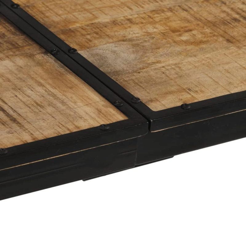 vidaXL bāra galds, 150x55x107 cm, neapstrādāts mango masīvkoks