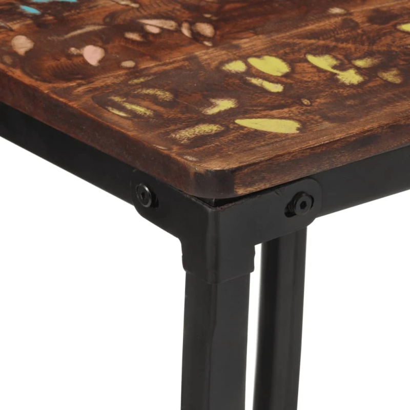 vidaXL bāra krēsli, 4 gab., pārstrādāts masīvkoks