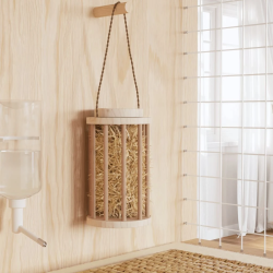 vidaXL siena barotava trušiem, DIA15x25,5 cm, egles masīvkoks