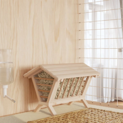 vidaXL siena barotava trušiem, 44x33x33 cm, egles masīvkoks