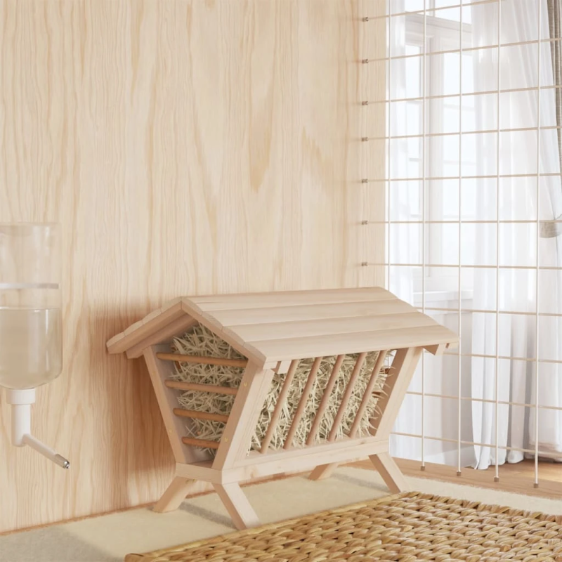 vidaXL siena barotava trušiem, 44x33x33 cm, egles masīvkoks