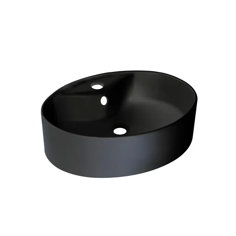 Vannas istabas izlietne Domoletti uždedamas, keramika, 52 cm x 42 cm x 14 cm, melna krās.