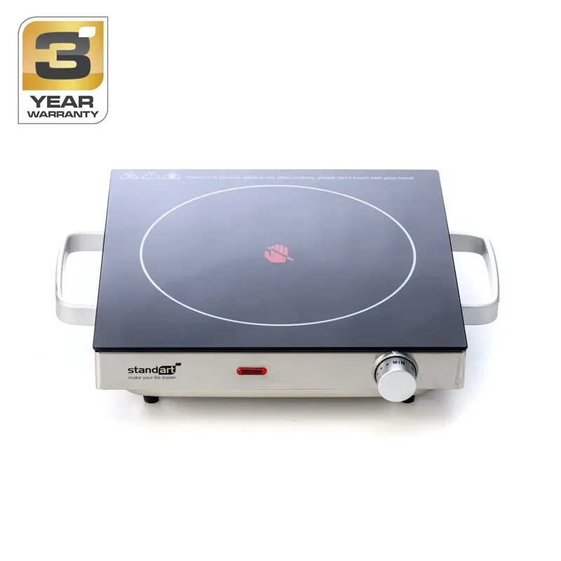 Mini plītis elektriskā Standart HD6105A Standart, 2000 W, melna krās.