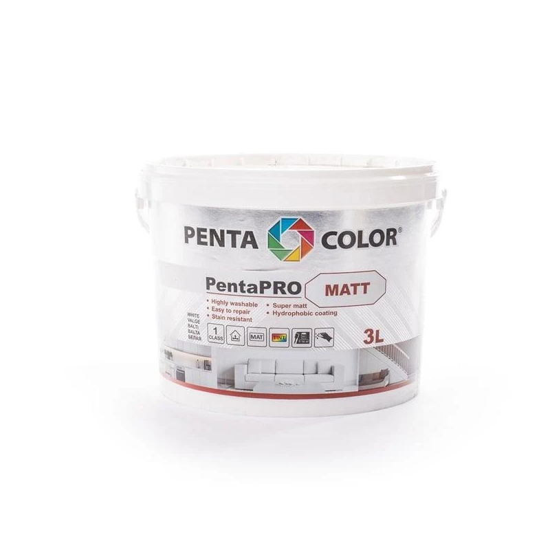 Krāsa pentacolor pentapro mat clr 3l