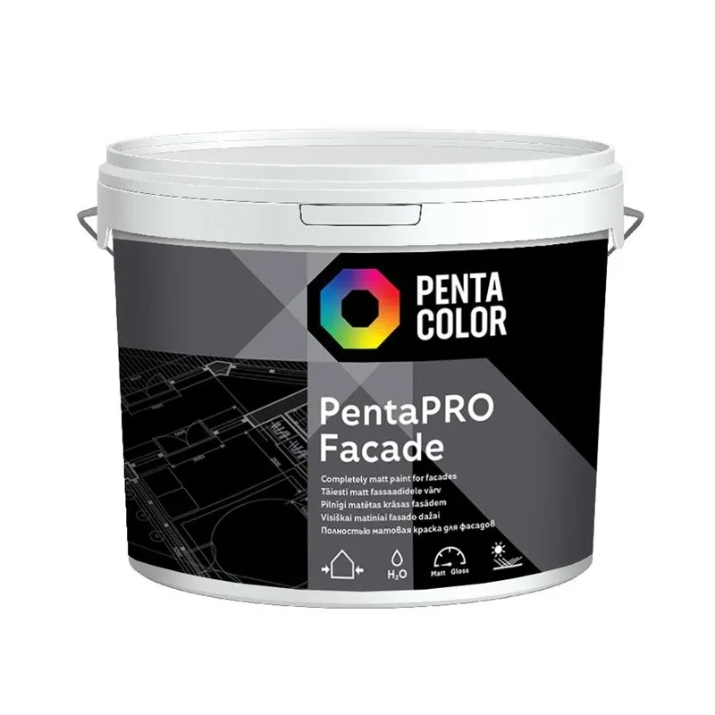 Krāsa Pentacolor PentaPro Facade, balta, 3 l