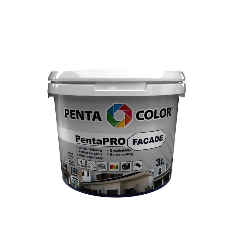 Krāsa pentacolor pentapro fas. balta 3l