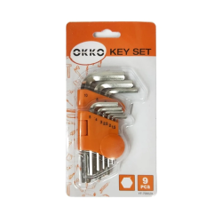 Sešstūra atslēgu komplekts YF-70002A, 9 gab. 1.5–10mm OKKO
