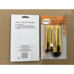 Knife set. breakable blades OKKO. 3 pcs.