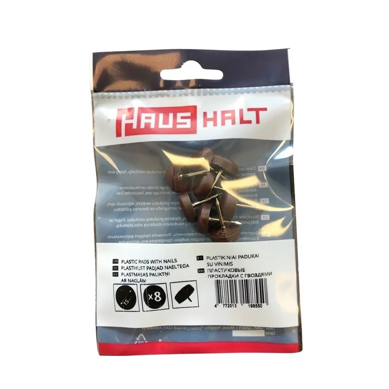 Mēbeļu paliktnis Haushalt, brūna krās., 1.5 cm, 8 gab.