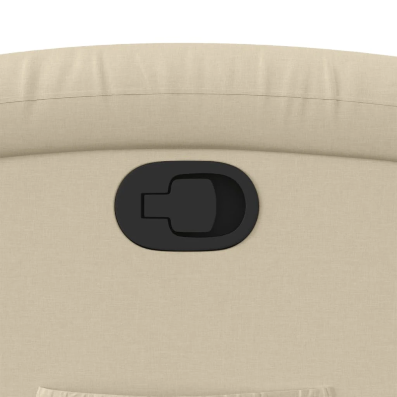 vidaXL atpūtas krēsls, krēmkrāsas audums