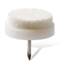 Mēbeļu paliktņi Haushalt ar naglām. D24 mm. 8 gab.