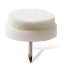 Baldų padukas Haushalt, balta sp., 2.4 cm, 8 vnt.