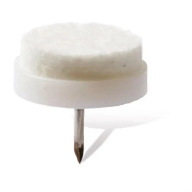 Mēbeļu paliktnis Haushalt, balta krās., 2.4 cm, 8 gab.