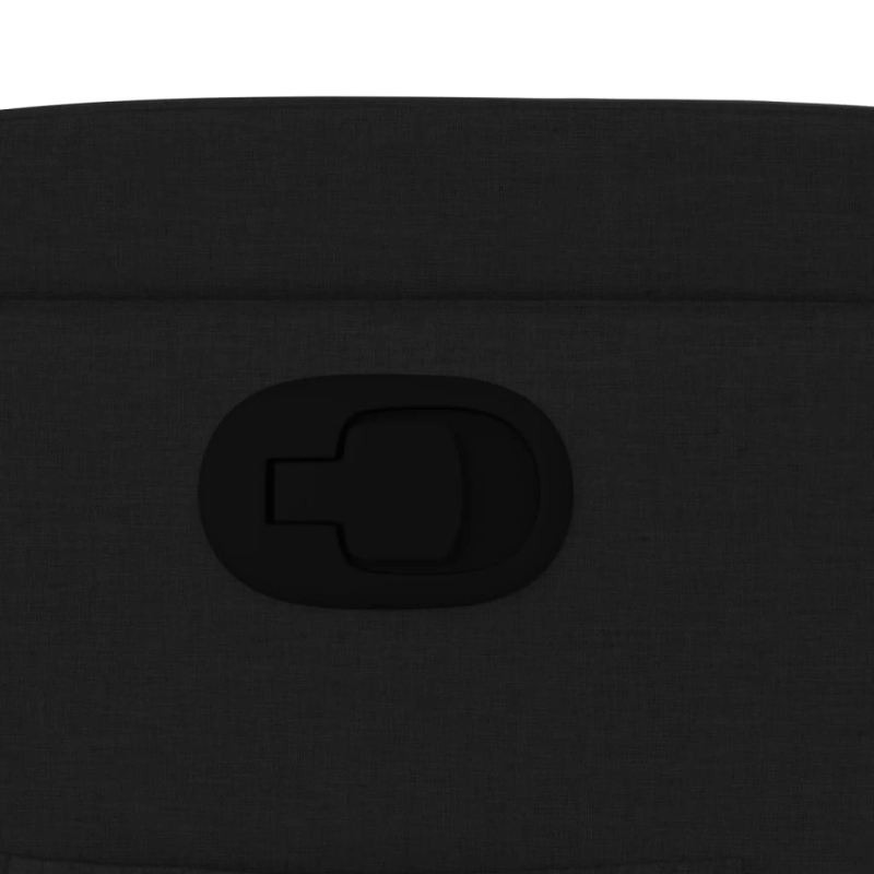 vidaXL atpūtas krēsls, melns audums