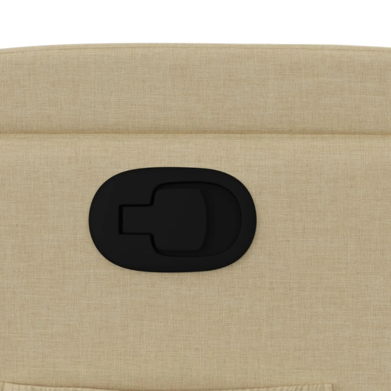 vidaXL atpūtas krēsls, krēmkrāsas audums