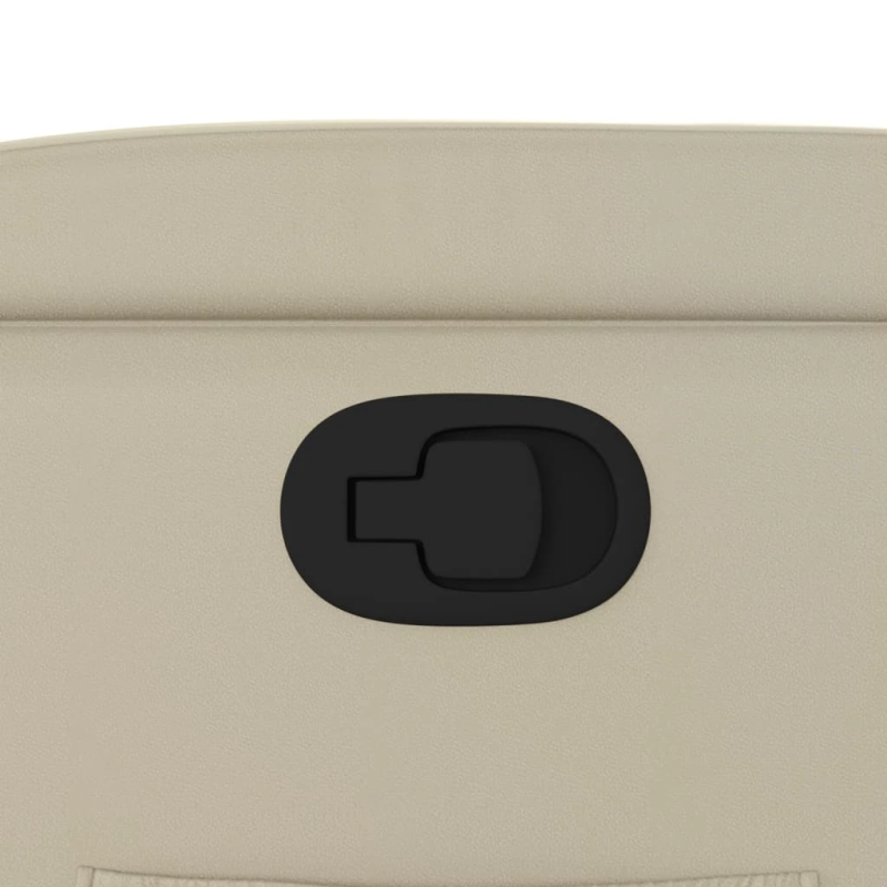 vidaXL atpūtas krēsls, krēmkrāsas mākslīgā āda