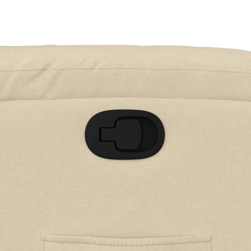 vidaXL atpūtas krēsls, krēmkrāsas audums