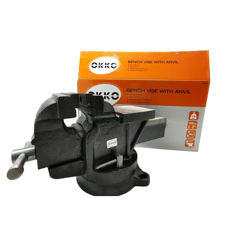 Skrūvspīles ar pamatni vg136 150mm