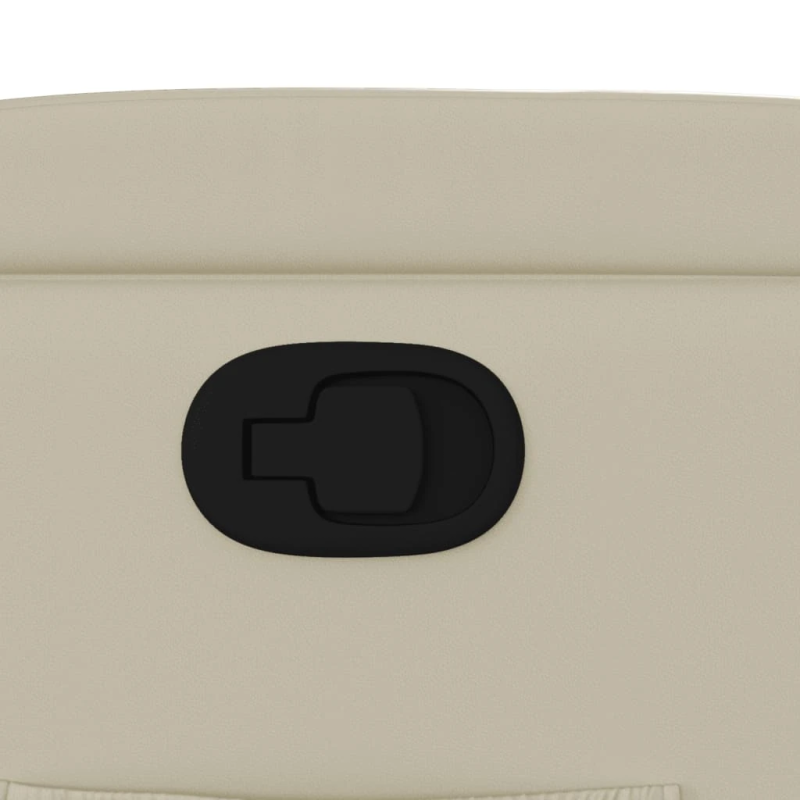 vidaXL atpūtas krēsls, krēmkrāsas mākslīgā āda