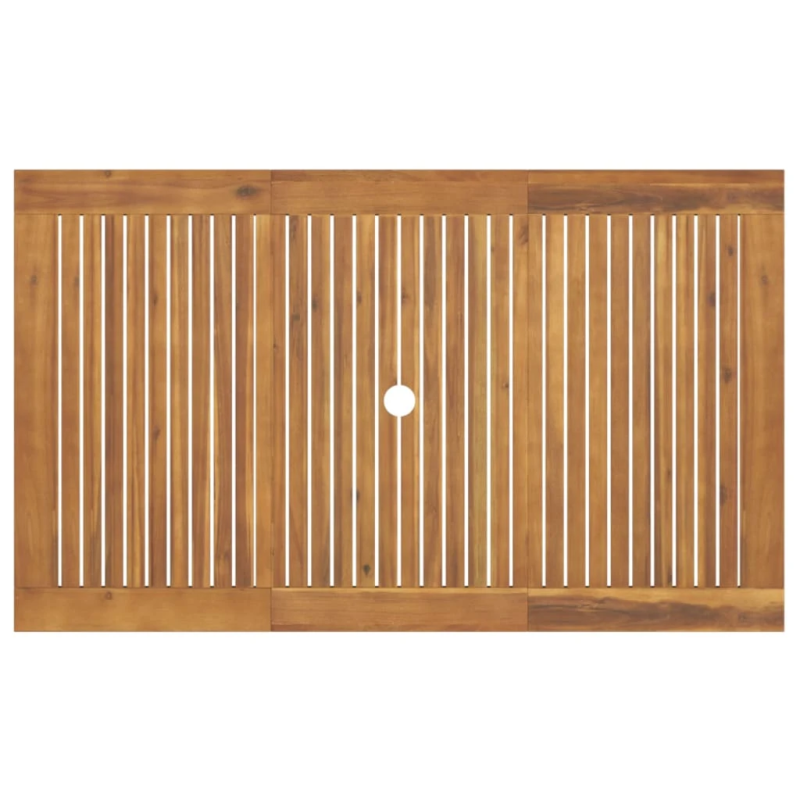 vidaXL 5-daļīgs dārza mēbeļu komplekts, akācijas masīvkoks