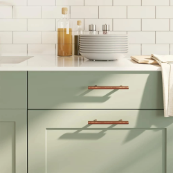 vidaXL skapja rokturi, 10 gab., bronzas, 96 mm, nerūsējošais tērauds