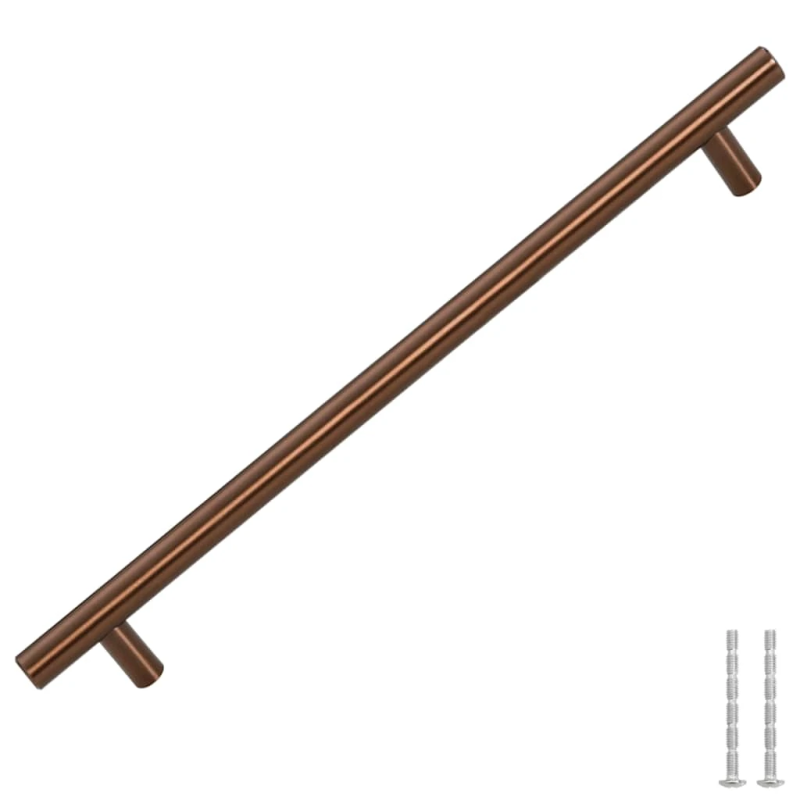 vidaXL skapja rokturi, 5 gab., bronzas, 224 mm, nerūsējošais tērauds