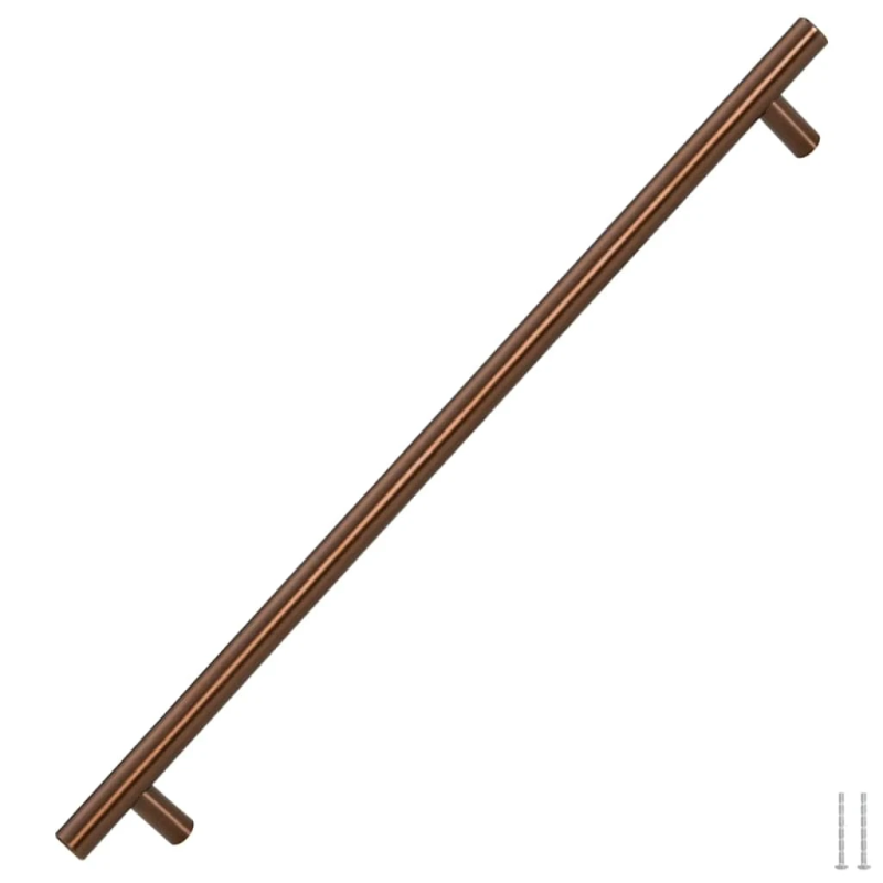 vidaXL skapja rokturi, 5 gab., bronzas, 480 mm, nerūsējošais tērauds