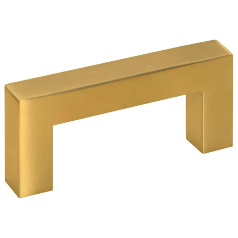 vidaXL skapja rokturi, 10 gab., zelta, 64 mm, nerūsējošais tērauds