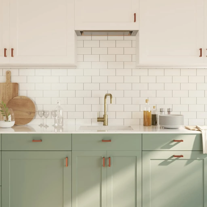 vidaXL skapja rokturi, 10 gab., bronzas, 64 mm, nerūsējošais tērauds