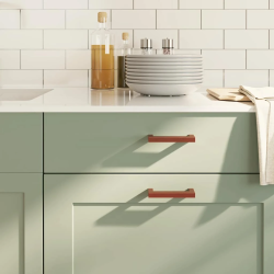 vidaXL skapja rokturi, 10 gab., bronzas, 96 mm, nerūsējošais tērauds