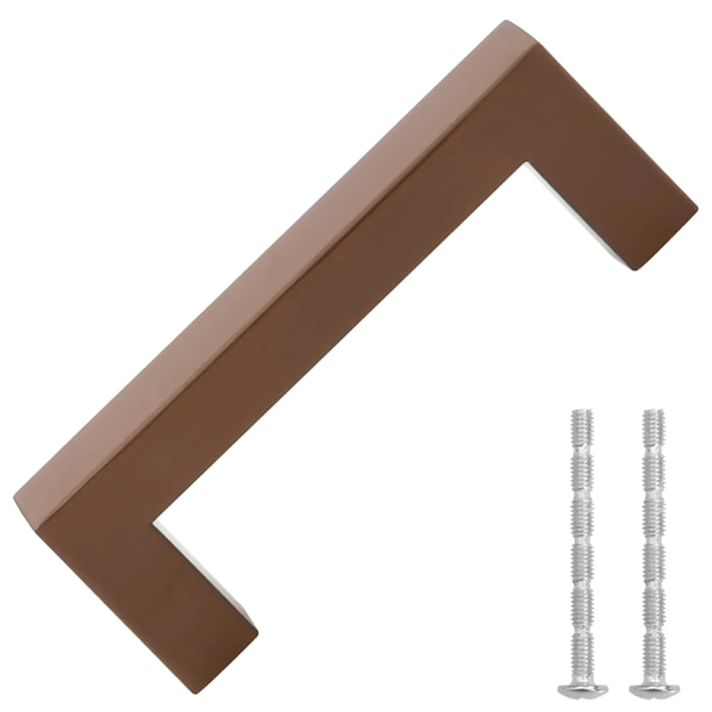 vidaXL skapja rokturi, 10 gab., bronzas, 96 mm, nerūsējošais tērauds