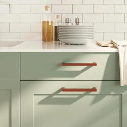 vidaXL skapja rokturi, 10 gab., bronzas, 160 mm, nerūsējošais tērauds