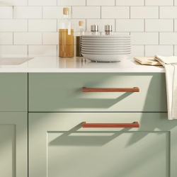 vidaXL skapja rokturi, 5 gab., bronzas, 192 mm, nerūsējošais tērauds