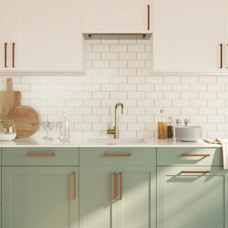 vidaXL skapja rokturi, 5 gab., bronzas, 192 mm, nerūsējošais tērauds