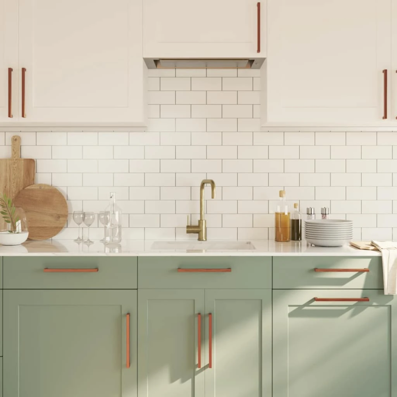 vidaXL skapja rokturi, 5 gab., bronzas, 224 mm, nerūsējošais tērauds