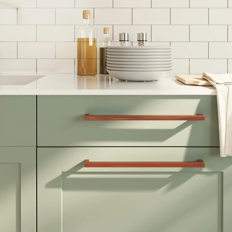 vidaXL skapja rokturi, 5 gab., bronzas, 320 mm, nerūsējošais tērauds