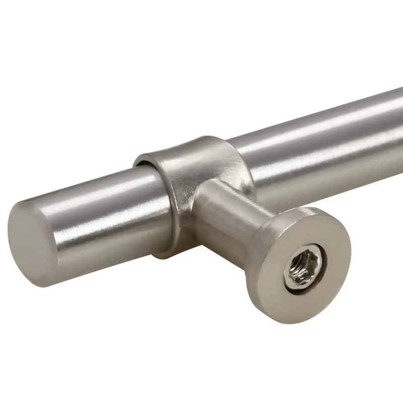 vidaXL skapja rokturi, 10 gab., sudraba, 96 mm, nerūsējošais tērauds