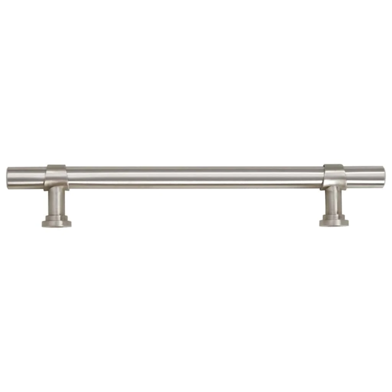 vidaXL skapja rokturi, 10 gab., sudraba, 128 mm, nerūsējošais tērauds