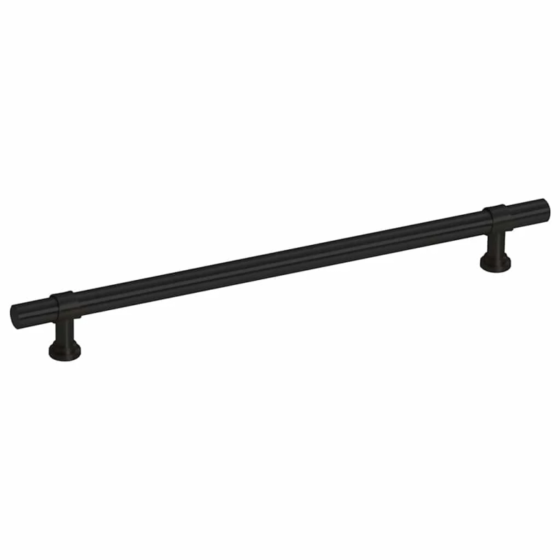 vidaXL skapja rokturi, 5 gab., melni, 192 mm, nerūsējošais tērauds