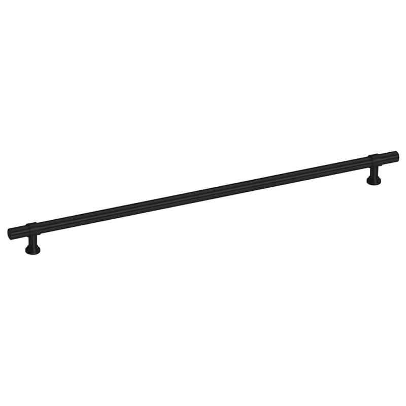 vidaXL skapja rokturi, 5 gab., melni, 320 mm, nerūsējošais tērauds