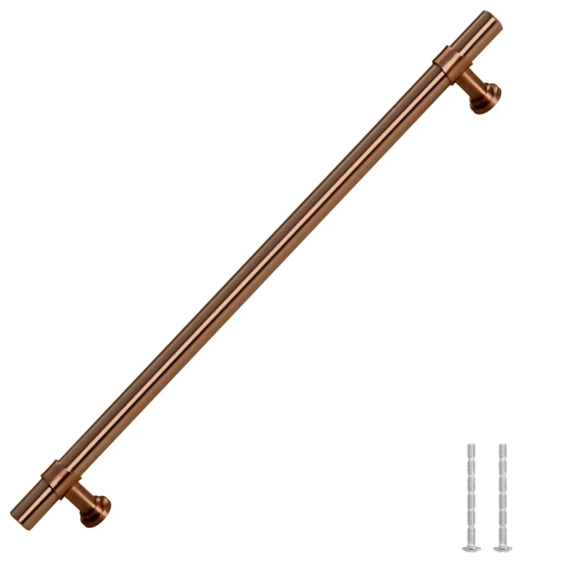 vidaXL skapja rokturi, 5 gab., bronzas, 480 mm, nerūsējošais tērauds