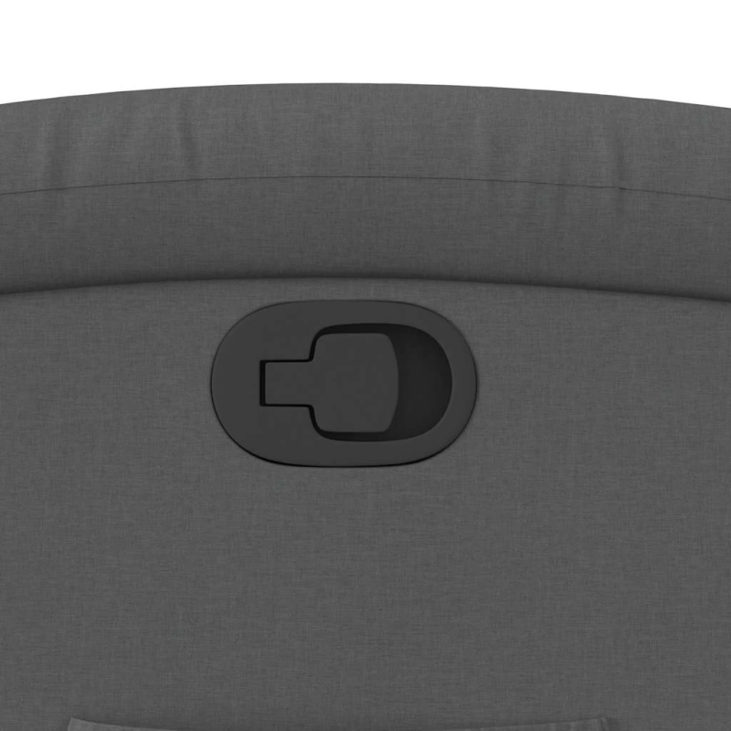 vidaXL atpūtas krēsls, atgāžams, tumši pelēks audums