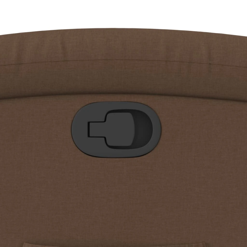 vidaXL atpūtas krēsls, atgāžams, brūns audums