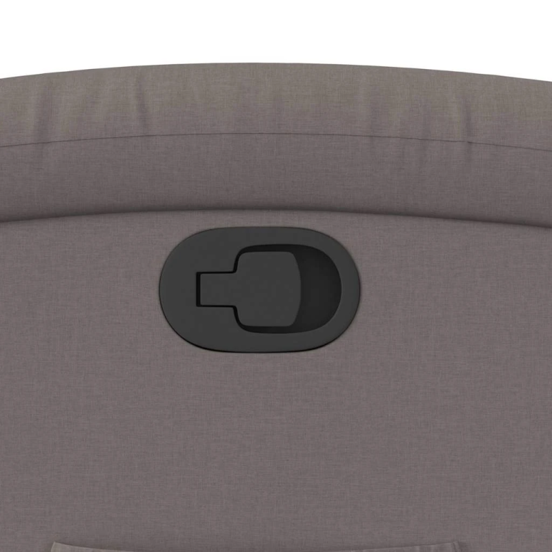 vidaXL atpūtas krēsls, atgāžams, pelēkbrūns audums