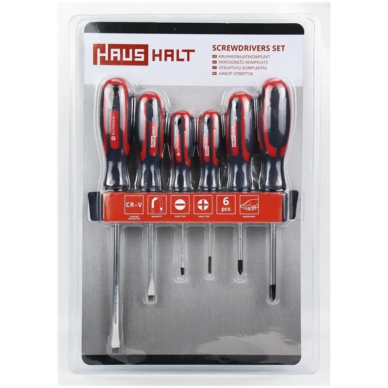 Skrūvgriežu komplekts Haushalt YF-15503, 15 cm, 6 gab.