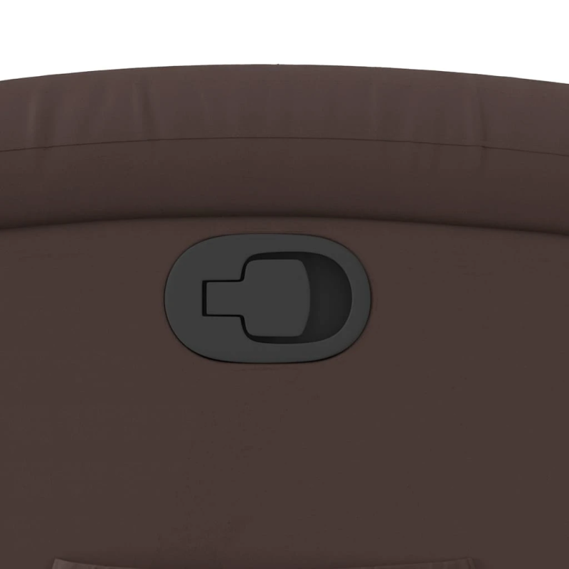 vidaXL atpūtas krēsls, atgāžams, brūna mākslīgā āda